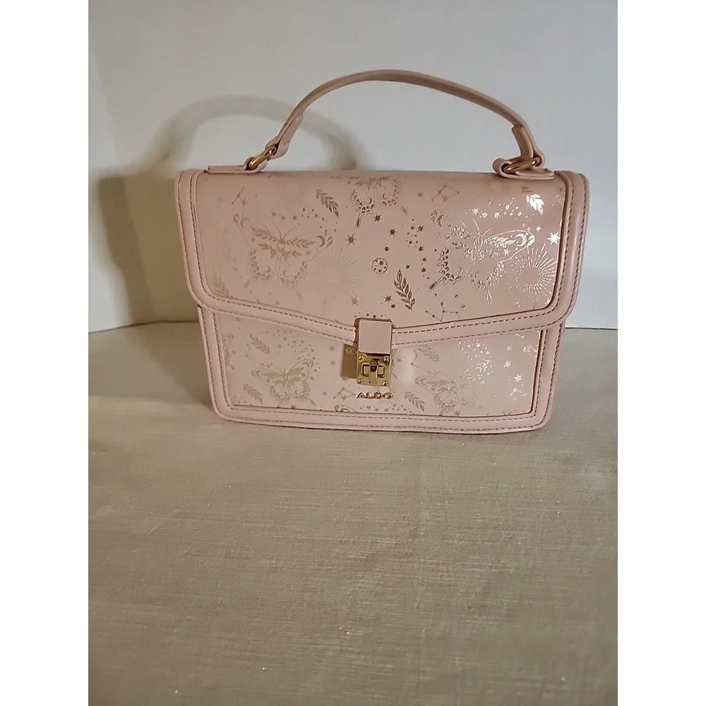 Aldo Purse In Pink With Butterflies